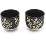 Bredemeijer Set de té Sichuan de hierro fundido con 2 tazas de porcelana, 1L, Negro