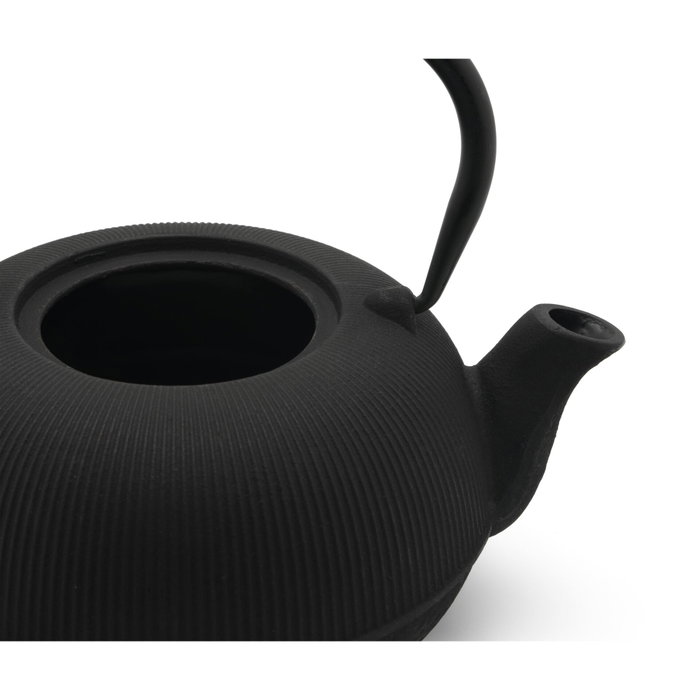 Bredemeijer Set de té Sichuan de hierro fundido con 2 tazas de porcelana, 1L, Negro Bredemeijer Set de té Sichuan de hierro fundido con 2 tazas de porcelana, 1L, Negro