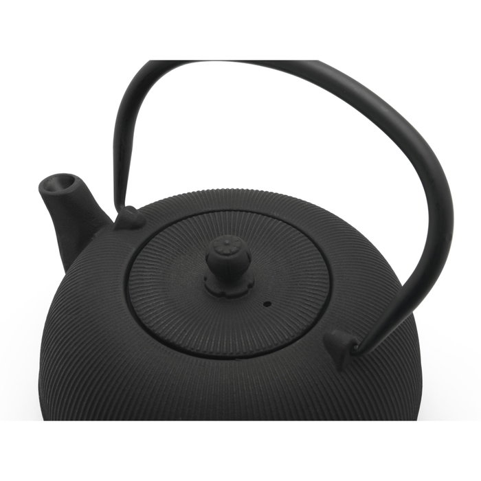 Bredemeijer Set de té Sichuan de hierro fundido con 2 tazas de porcelana, 1L, Negro Bredemeijer Set de té Sichuan de hierro fundido con 2 tazas de porcelana, 1L, Negro
