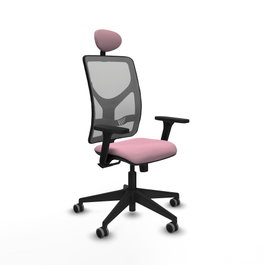 PIQUERAS Y CRESPO Silla de oficina Motilla Rosa con mecanismo Sincro