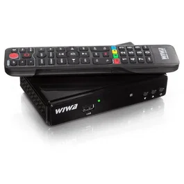 Wiwa Sintonizador DVB-T/T2 H.265 Lite para TV Digital, Reproductor Multimedia USB, HDMI, Negro