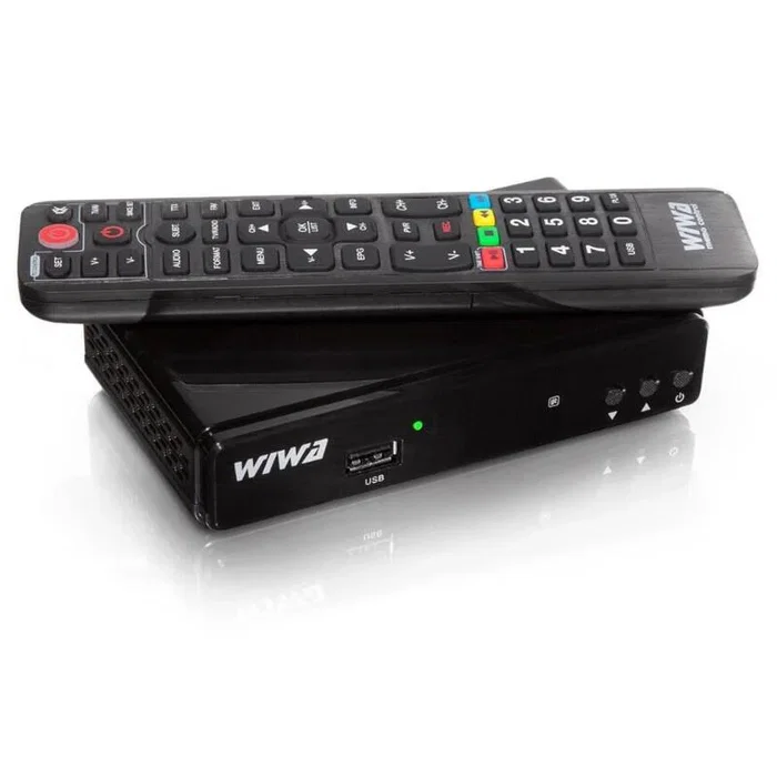 Wiwa Sintonizador DVB-T/T2 H.265 Lite para TV Digital, Reproductor Multimedia USB, HDMI, Negro