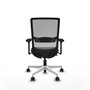 PIQUERAS Y CRESPO Silla de oficina Haches con mecanismo Sincro/Traslack, Negro/Gris