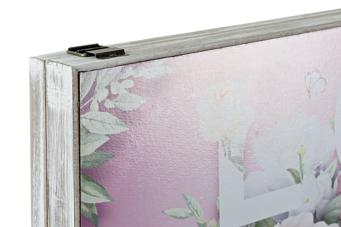 DKD Home Decor Tapa Contador Rosa Lila 46 x 6 x 32 cm