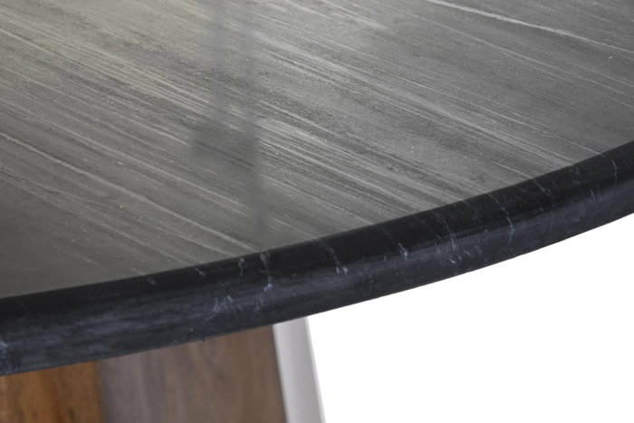 DKD Home Decor Mesa Comedor Moderno Mango Marmol Negro Marron 120 x 76 x 120 cm DKD Home Decor Mesa Comedor Moderno Mango Marmol Negro Marron 120 x 76 x 120 cm