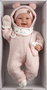 Tala Muñeca Bebé Recién Nacida Sonrisas con Sonidos - 44 cm, Incluye Chupete, Idioma Español, 3 Pilas LR44 Incluidas