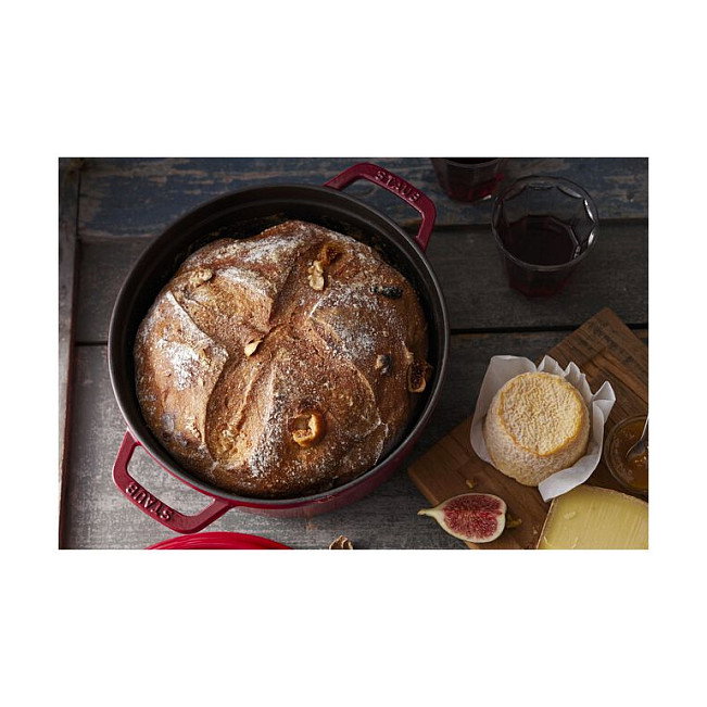 Staub Cocotte Redonda de Hierro Fundido 24 cm Rojo Cereza