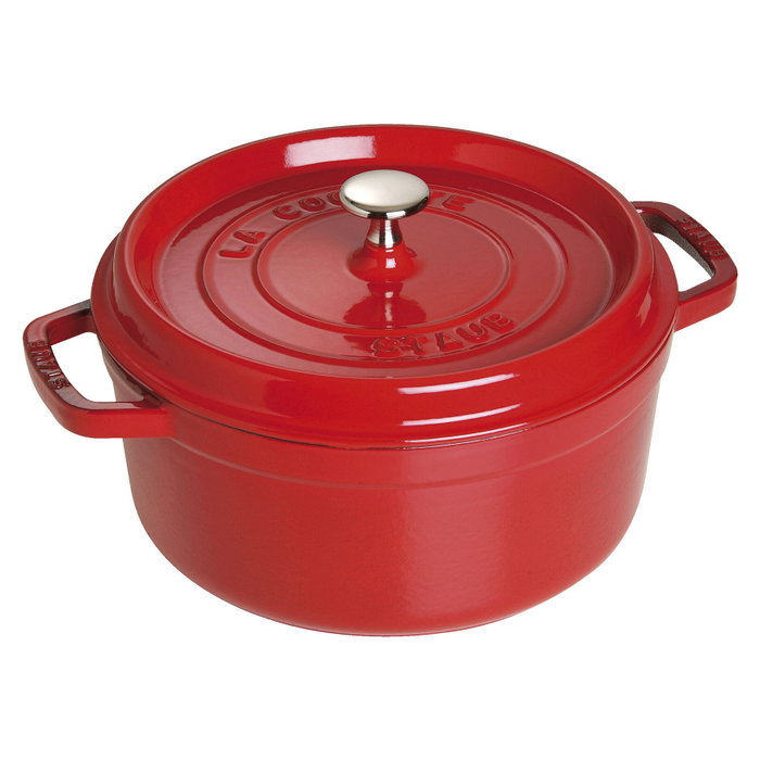 Staub Cocotte Redonda de Hierro Fundido 24 cm Rojo Cereza
