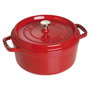 Staub Cocotte Redonda de Hierro Fundido 24 cm Rojo Cereza