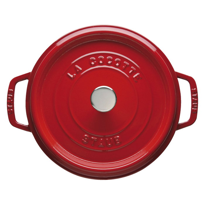 Staub Cocotte Redonda de Hierro Fundido 24 cm Rojo Cereza