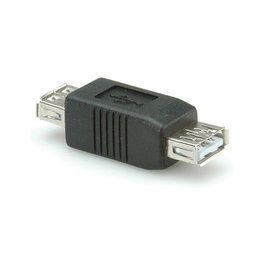 ROLINE Adaptador USB 2.0 Gender Changer Tipo A F/F, 50 mm, Negro