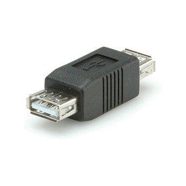 ROLINE Adaptador USB 2.0 Gender Changer Tipo A F/F, 50 mm, Negro