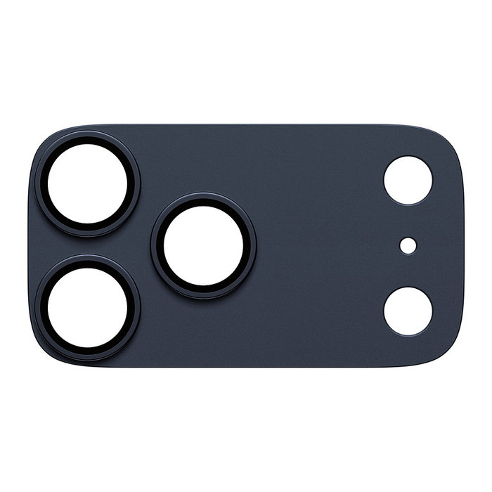 PanzerGlass Protector de Cámara Deep Blue para iPhone Pro Max, Resistente a Rayones y Golpes, Aplicación en Seco, Vidrio Templado, Incluye Kit de Limpieza