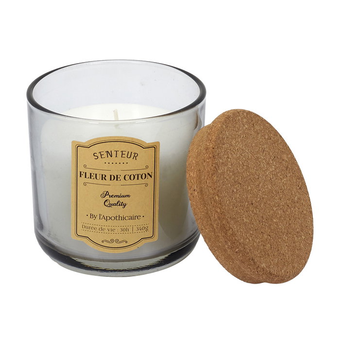Home Deco Factory Vela Perfumada Apothicaire en Vaso de Vidrio con Tapón de Corcho 270g 35h Home Deco Factory Vela Perfumada Apothicaire en Vaso de Vidrio con Tapón de Corcho 270g 35h