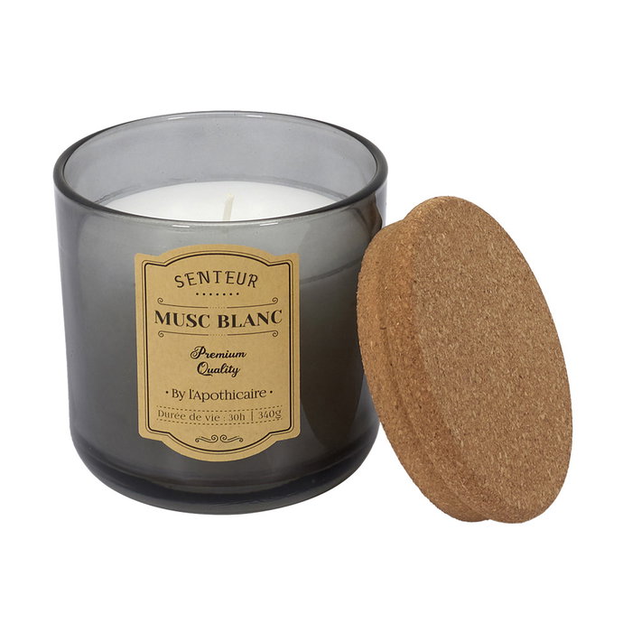 Home Deco Factory Vela Perfumada Apothicaire en Vaso de Vidrio con Tapón de Corcho 270g 35h Home Deco Factory Vela Perfumada Apothicaire en Vaso de Vidrio con Tapón de Corcho 270g 35h