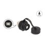 DeLOCK 88004 Conector de cable USB 2.0 Tipo-B hembra a hembra con bayoneta IP68 negro