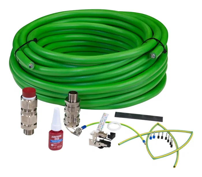 Axis 01543-001 Cable de Red Crossover para Cámara Fotográfica, RJ-45 Macho, 10 m, Color Verde, Compatible con Serie ExCam