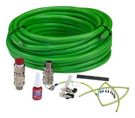Axis 01543-001 Cable de Red Crossover para Cámara Fotográfica, RJ-45 Macho, 10 m, Color Verde, Compatible con Serie ExCam
