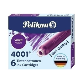 Tinta Estilografica Pelikan Caja 6 Cartuchos Tp/6 Violeta (301697)