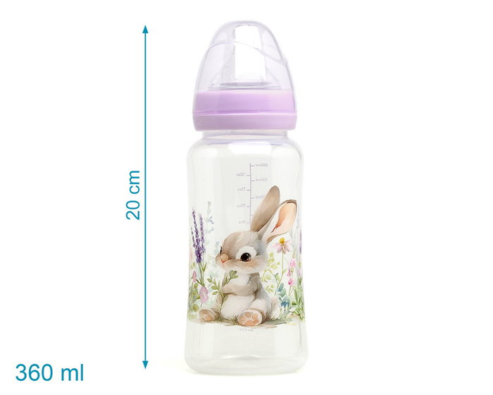 KioKids Biberón Anticólicos 360 mL Conejo Lavanda +6 meses KioKids Biberón Anticólicos 360 mL Conejo Lavanda +6 meses