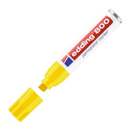 Edding Marcador permanente 800 punta biselada amarillo