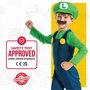 Nintendo Disfraz Luigi Lujo Talla 4-6 Años