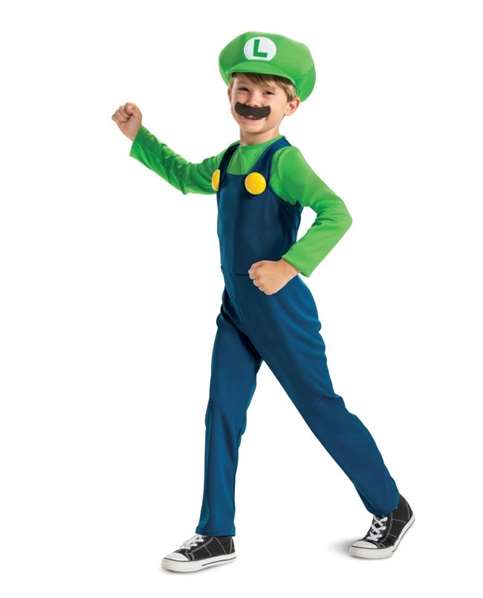 Nintendo Disfraz Luigi Lujo Talla 4-6 Años Nintendo Disfraz Luigi Lujo Talla 4-6 Años