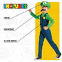 Nintendo Disfraz Luigi Lujo Talla 4-6 Años