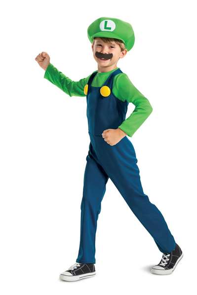 Nintendo Disfraz Luigi Lujo Talla 4-6 Años Nintendo Disfraz Luigi Lujo Talla 4-6 Años