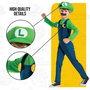 Nintendo Disfraz Luigi Lujo Talla 4-6 Años