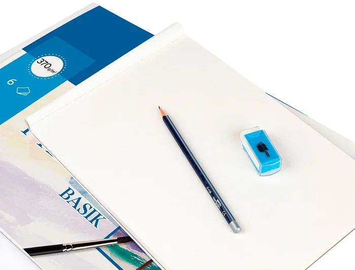 Canson Papel Acuarela DIN A3 370 gr Pack 6 Hojas Blanco Natural Ligeramente Alisado