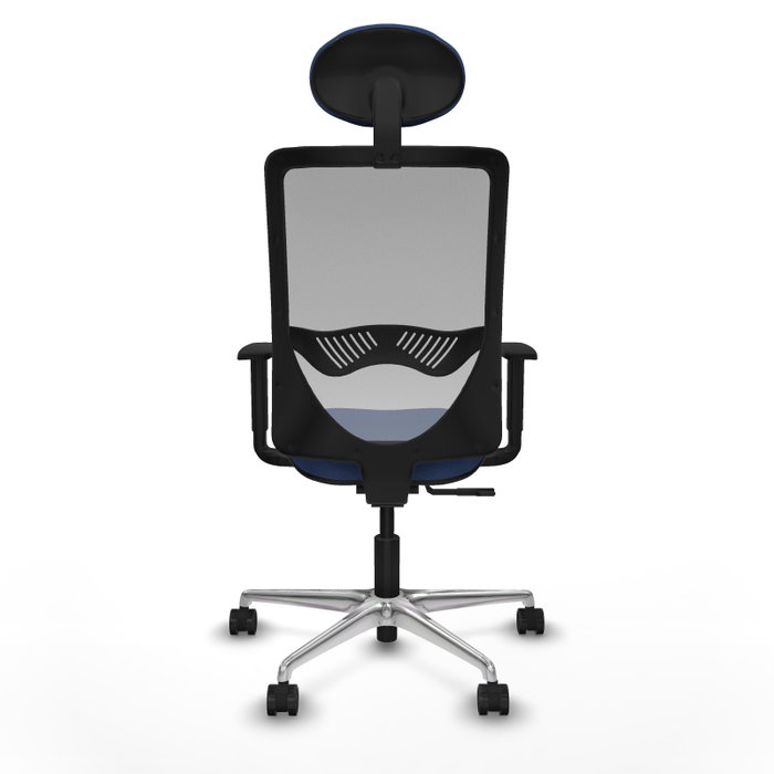 PIQUERAS Y CRESPO Silla de oficina Zulema con mecanismo Sincro, Azul marino y Gris PIQUERAS Y CRESPO Silla de oficina Zulema con mecanismo Sincro, Azul marino y Gris