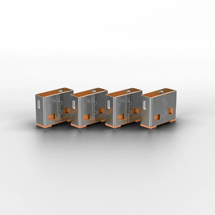 Lindy Bloqueadores de puertos USB Tipo A, Paquete de 10, Naranja (sin llave) inevitable