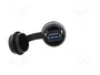 WEIDMÜLLER Conector hembra USB FrontCom Ø22mm IP65 negro