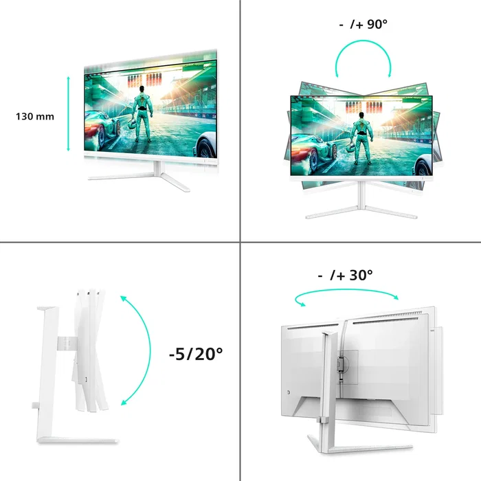 Philips Evnia 27M2N3501PA/00 Monitor Gaming 27'' QHD Fast IPS Blanco
