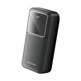 Vention FHMB0 Batería Externa Power Bank 30000 mAh 22.5W con Adaptive Fast Charging, PD 3.0, QC 3.0, 3 Puertos, Pantalla LED - Negro