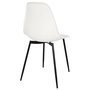 Home Deco Factory Silla Gustav Blanca Estilo Escandinavo Polipropileno Hierro 50,7x45,5xh.84,8cm