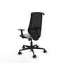 PIQUERAS Y CRESPO Silla de oficina Mardos con Mecanismo Sincro, Gris claro y Negro