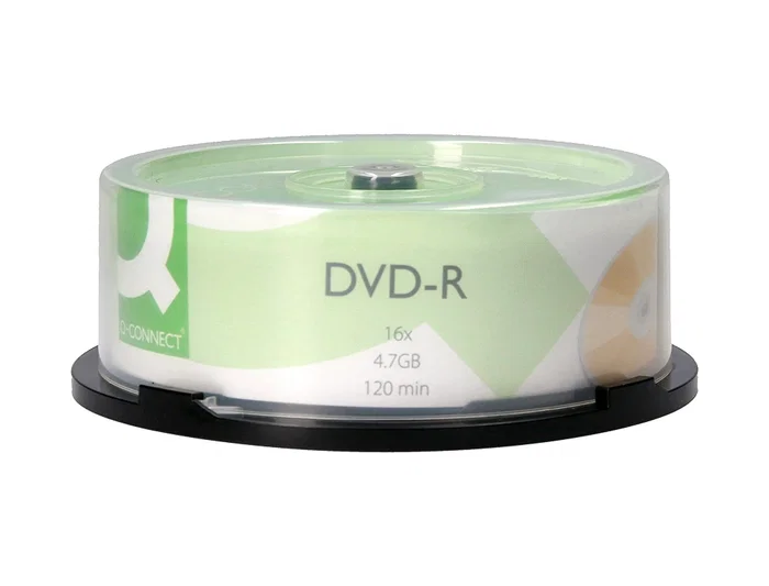Q-connect DVD-R Capacidad 4.7GB Duración 120min Velocidad 16x Bote de 25 Unidades