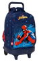 Mochila Escolar con Ruedas Spider-Man Neon Azul marino 33 X 45 X 22 cm