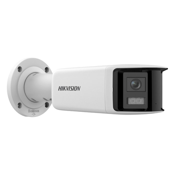 Hikvision DS-2CD2T46G2P-ISU/SL Cámara IP de Seguridad Exterior 4MP 180° Panorama IP67 2.8mm Visión Nocturna 40m Audio WDR H.265+ Detección de Movimiento