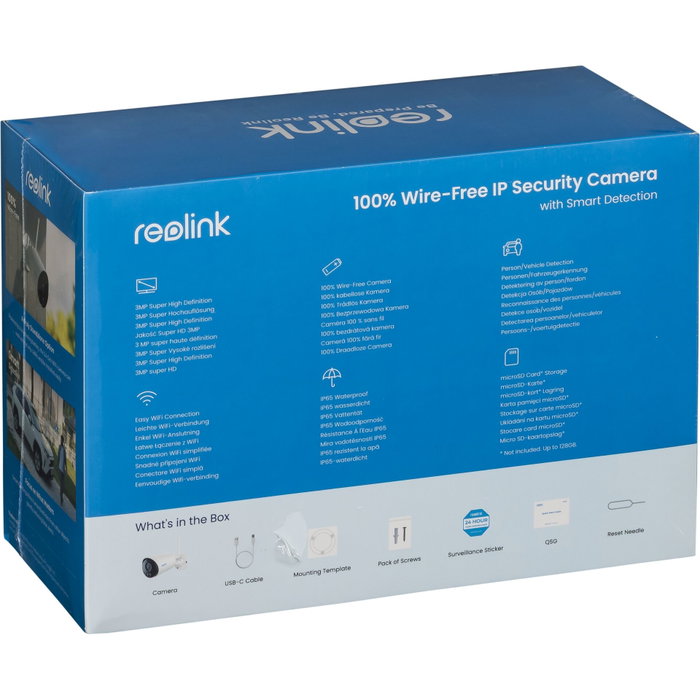 Reolink Argus B320 Cámara de Seguridad IP Inalámbrica 3 MP Reolink Argus B320 Cámara de Seguridad IP Inalámbrica 3 MP