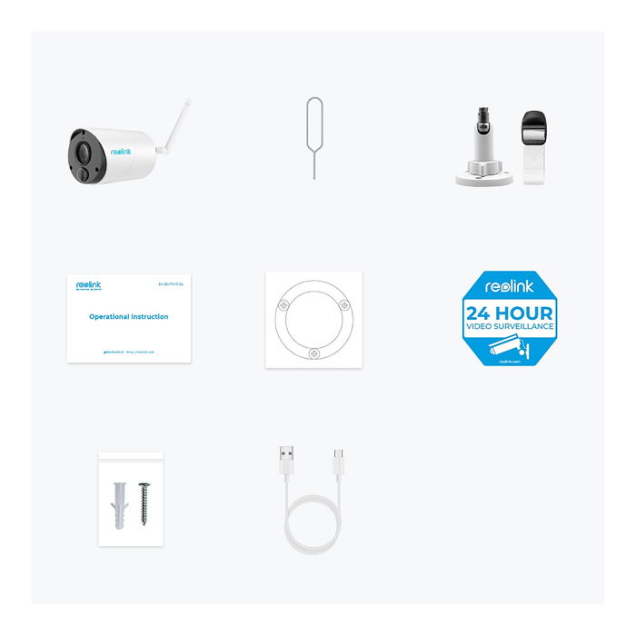 Reolink BWB2K07 Cámara de Seguridad IP Inalámbrica Exterior Interior 3MP Google Assistant Compatible