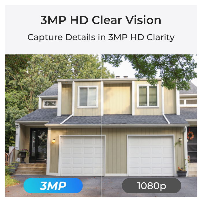 Reolink BWB2K07 Cámara de Seguridad IP Inalámbrica Exterior Interior 3MP Google Assistant Compatible