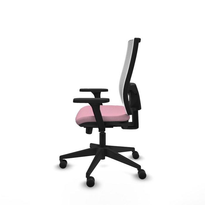 PIQUERAS Y CRESPO Silla de oficina Horna Rosa y Blanca