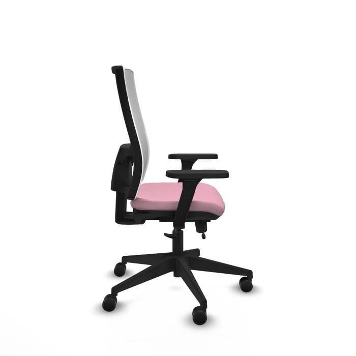 PIQUERAS Y CRESPO Silla de oficina Horna Rosa y Blanca