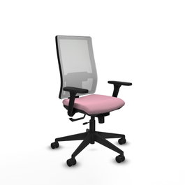 PIQUERAS Y CRESPO Silla de oficina Horna Rosa y Blanca