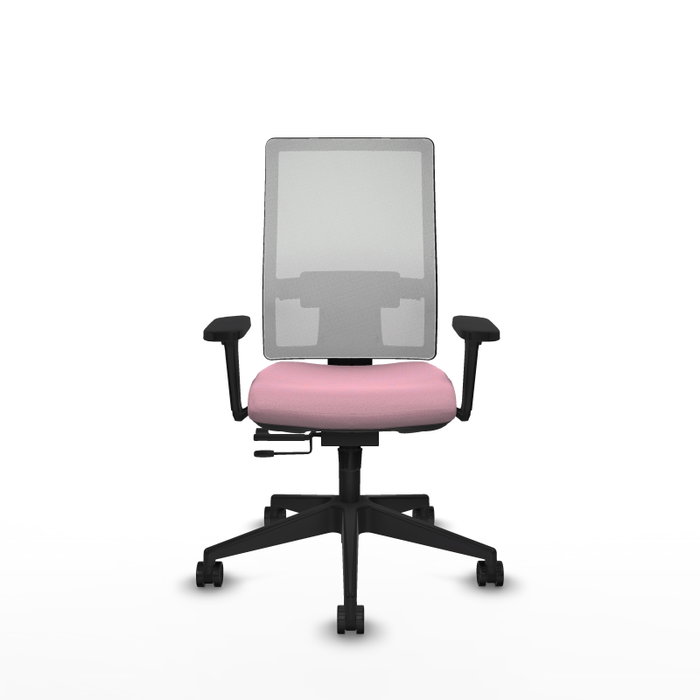 PIQUERAS Y CRESPO Silla de oficina Horna Rosa y Blanca