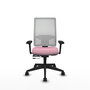 PIQUERAS Y CRESPO Silla de oficina Horna Rosa y Blanca