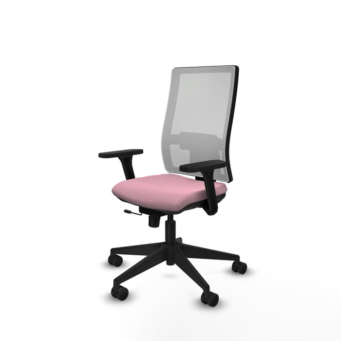 PIQUERAS Y CRESPO Silla de oficina Horna Rosa y Blanca